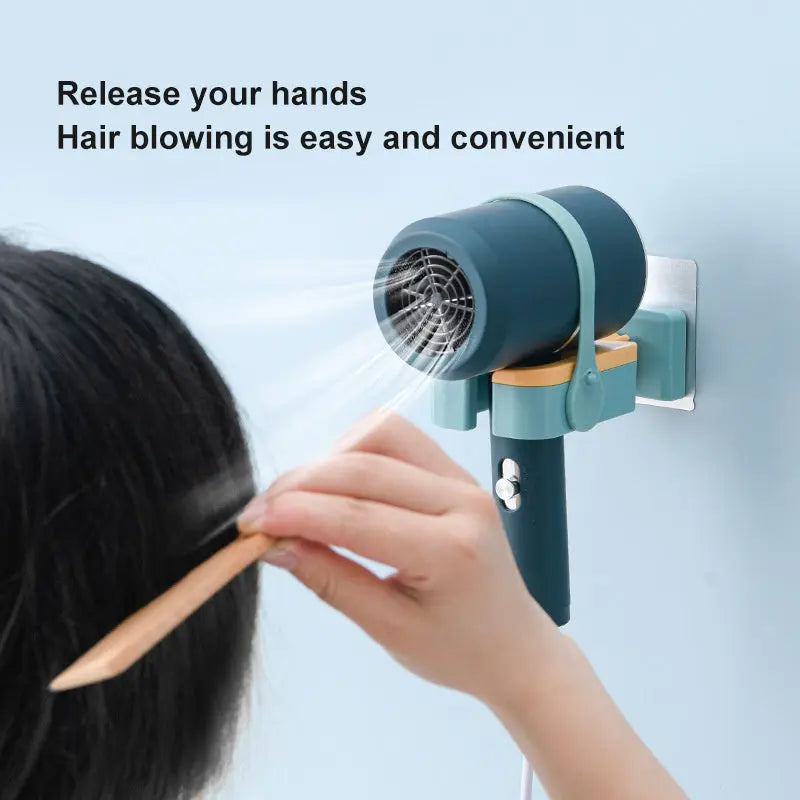 Hair Dryer Rack Toilet Wall-mounted Punch-free Woundable Multifunctional Blower Rack Bathroom Toilet Tools - Mary’s TT Shop