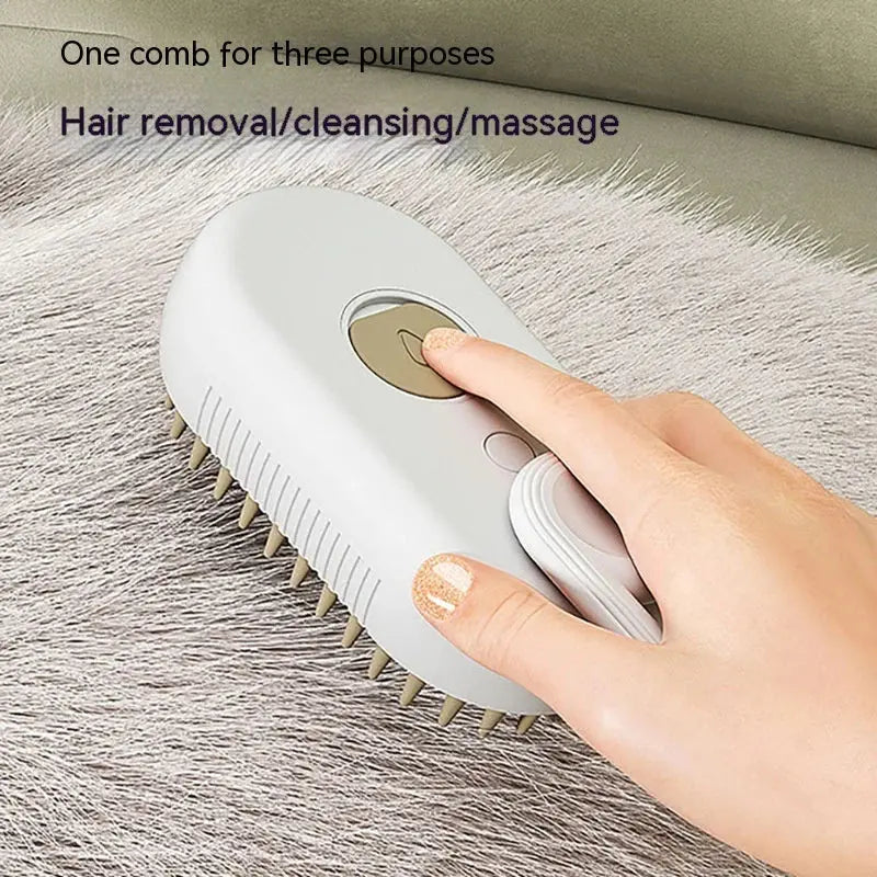 Cat Steam Brush Steamy Dog Brush 3 in 1 Electric Spray Cat Hair Brushes for Massage Pet Grooming Comb Hair Removal Combs Pet Products - Mary’s TT Shop