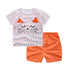 Cartoon Clothing Baby Boy Summer Clothes T-shirt Baby Girl Casual Clothing Sets My Store