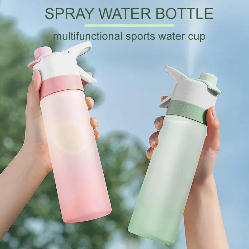 Spray Water Bottle For Girls Outdoor Sport Fitness Water Cup Large Capacity Spray Bottle Drinkware Travel Bottles Kitchen Gadgets - Mary’s TT Shop