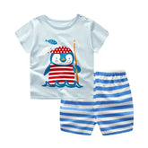 Cartoon Clothing Baby Boy Summer Clothes T-shirt Baby Girl Casual Clothing Sets My Store