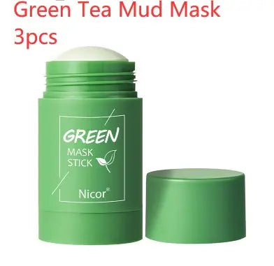 Cleansing Green Tea Mask Clay Stick Oil Control Anti-Acne Whitening Seaweed Mask Skin Care - Mary’s TT Shop