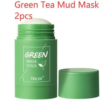 Cleansing Green Tea Mask Clay Stick Oil Control Anti-Acne Whitening Seaweed Mask Skin Care - Mary’s TT Shop