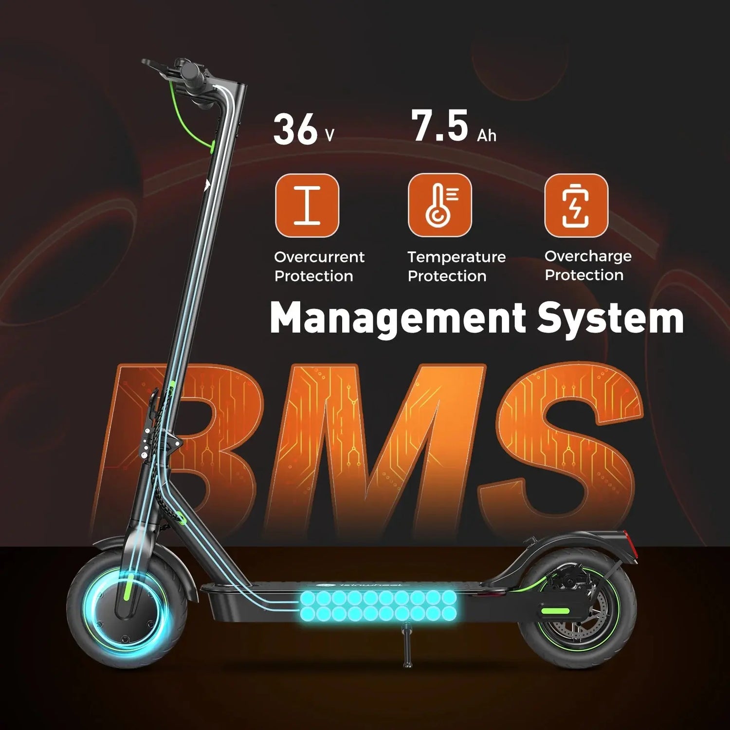 S9Pro Electric Scooter, 18.6 Mph E Scooter, up to 21 Miles Long Range 350W Electric Scooters Adults, Pneumatic Tires with Smart Scooter App - Mary’s TT Shop