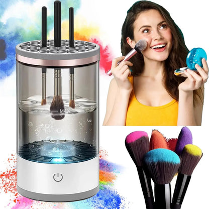 Electric , Cosmetic Brush Cleaner, Automatic Spinning for All Size Makeup Brush, Gift for Women Wife Friend - Mary’s TT Shop