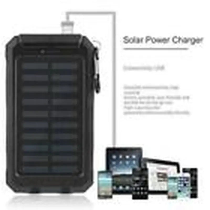 Super 20000Mah USB Portable Charger Solar Power Bank for Iphone Cell Phone 2023 - Mary’s TT Shop