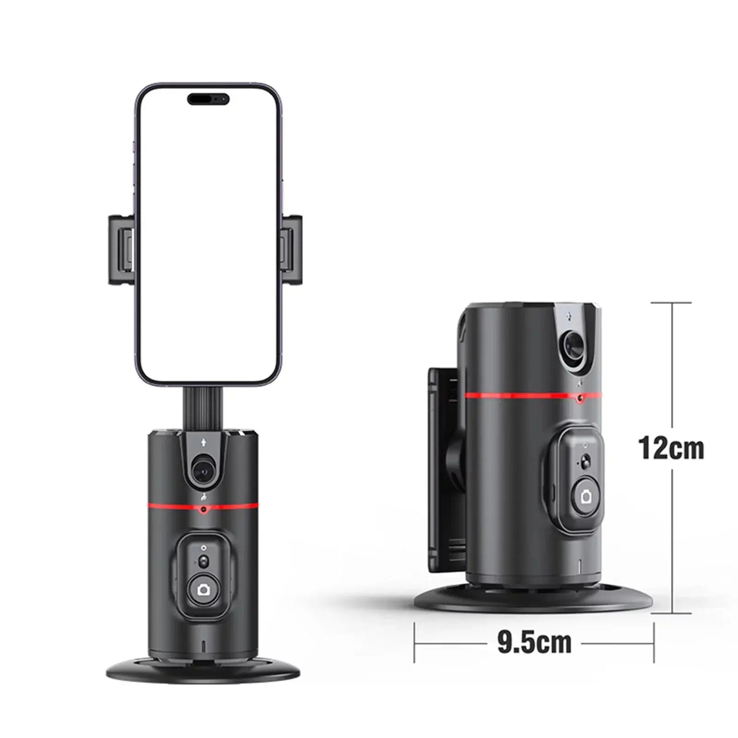 Auto Face Tracking Phone Holder Tripod, No App Required, 360° Rotation Smart Face Body Tracking Tripod Selfie Phone Camera Mount Cell Phone Stand for TIK Tok, Vlog, Live Streaming, Youtube Video - Mary’s TT Shop