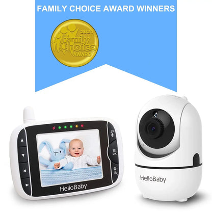 Baby Monitor with Remote Pan-Tilt-Zoom Camera, 3.2 Inch Video Baby Monitor HB65 with Camera and Audio, Night Vision, 2-Way Talk,Temperature Sensor, 960Ft Range - Mary’s TT Shop