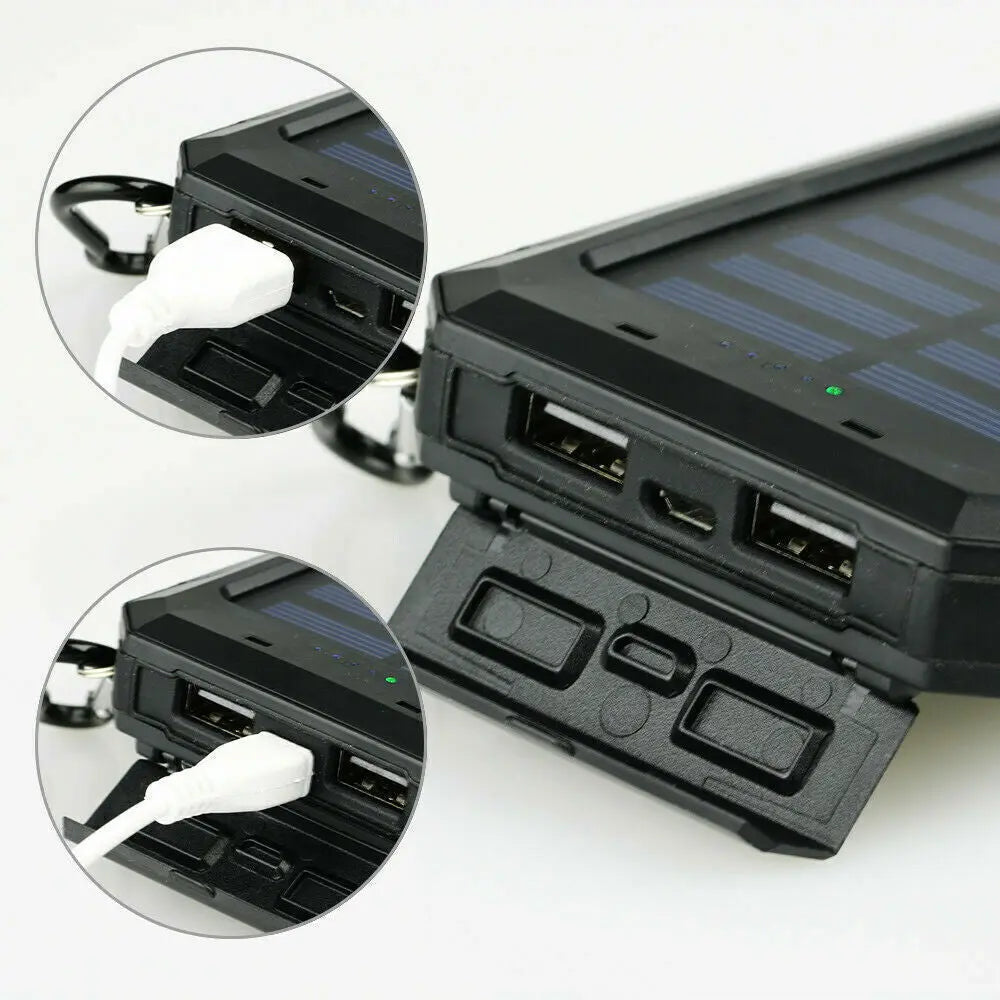 Super 20000Mah USB Portable Charger Solar Power Bank for Iphone Cell Phone 2023 - Mary’s TT Shop