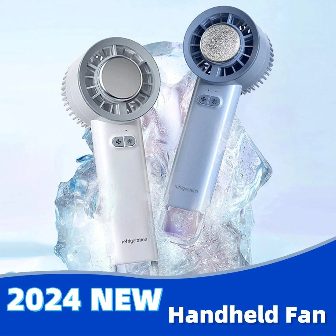 2024 Summer Gadget Handheld Turbo Jet Fan Mini Portable Ice Cold Fan Generation Brushless Motor Wind High Speed Duct Fans Violent Blower - Mary’s TT Shop