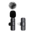 NEW Wireless Lavalier Microphone Audio Video Recording Mini Mic for Iphone Android Laptop Live Gaming Mobile Phone Microphone - Mary’s TT Shop