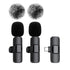 NEW Wireless Lavalier Microphone Audio Video Recording Mini Mic for Iphone Android Laptop Live Gaming Mobile Phone Microphone - Mary’s TT Shop