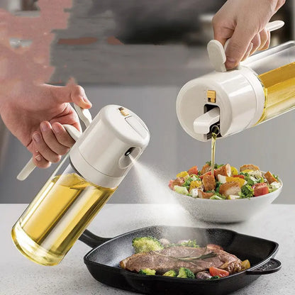 2 in 1 Oil Sprayer Bottle BBQ Cooking Oil Dispenser Olive Oil Pourers Sprayer Kitchen Baking Oil Mister Vinegar Bottle - Mary’s TT Shop