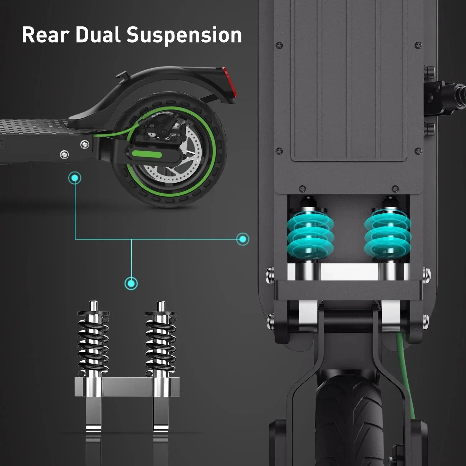 S9Pro Electric Scooter, 18.6 Mph E Scooter, up to 21 Miles Long Range 350W Electric Scooters Adults, Pneumatic Tires with Smart Scooter App - Mary’s TT Shop