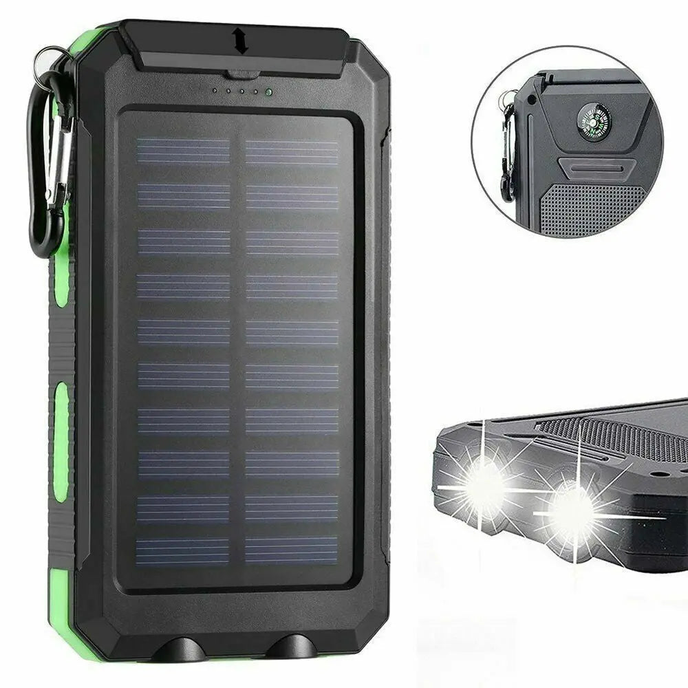 Super 20000Mah USB Portable Charger Solar Power Bank for Iphone Cell Phone 2023 - Mary’s TT Shop