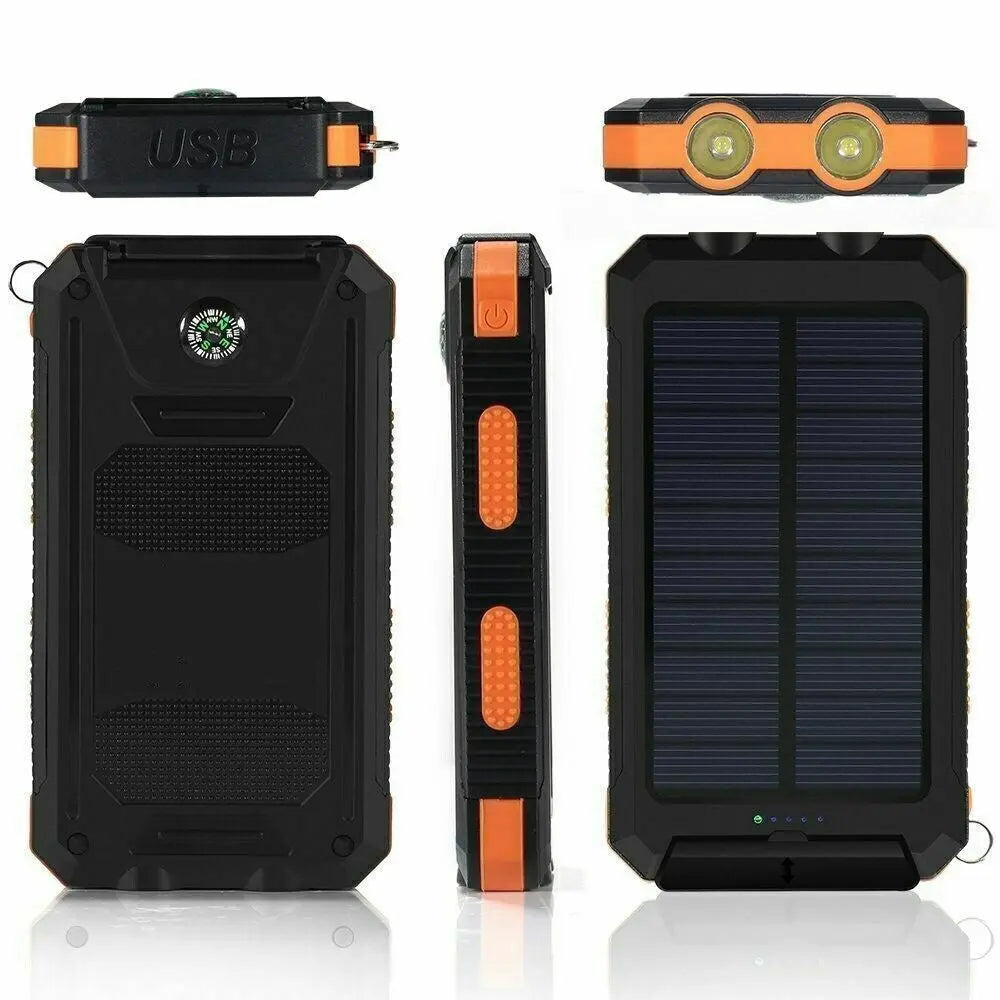 Super 20000Mah USB Portable Charger Solar Power Bank for Iphone Cell Phone 2023 - Mary’s TT Shop