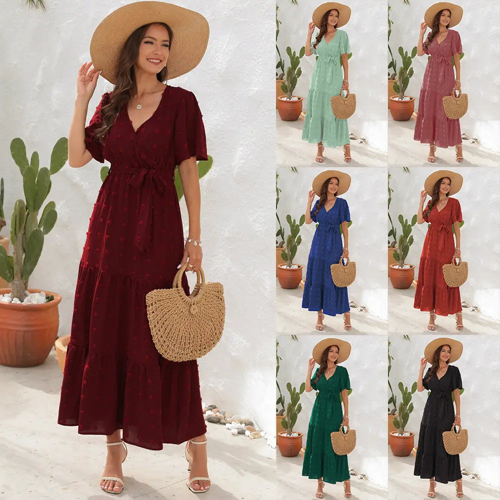 Summer dresses Short Sleeve Dress - Mary’s TT Shop