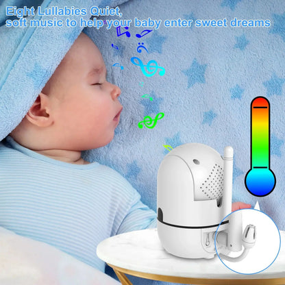 Baby Monitor with Remote Pan-Tilt-Zoom Camera, 3.2 Inch Video Baby Monitor HB65 with Camera and Audio, Night Vision, 2-Way Talk,Temperature Sensor, 960Ft Range - Mary’s TT Shop