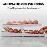 Automatic Scrolling Egg Rack Egg Storage Box Container Organizer Fridge Eggs Dispenser Refrigerator Egg Holder Kitchen Accessory - Mary’s TT Shop