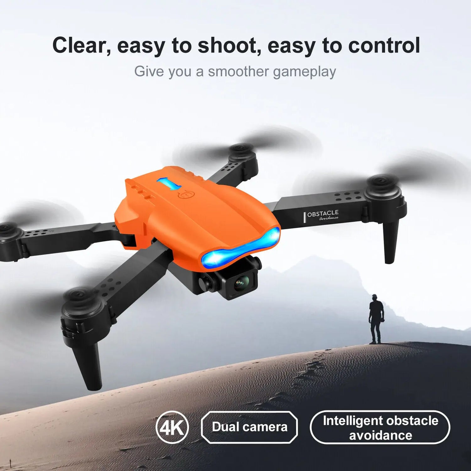 Drones Quadcopter 5G 4K GPS Drone X Pro with HD Dual Camera Wifi FPV Foldable RC - Mary’s TT Shop