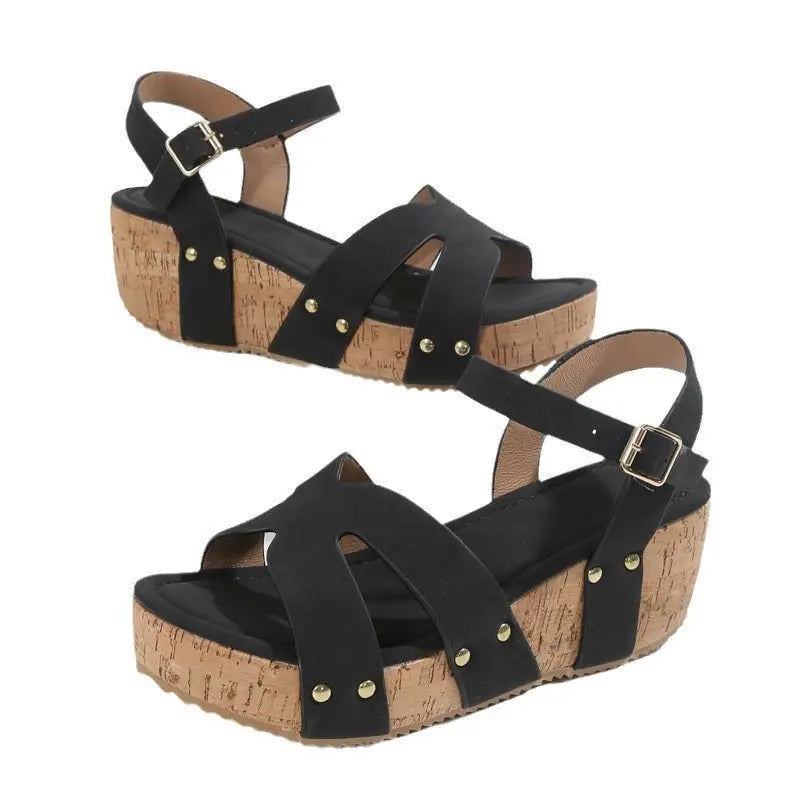 Rope Bottom Platform Sandals For Women - Mary’s TT Shop