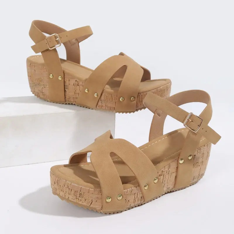 Rope Bottom Platform Sandals For Women - Mary’s TT Shop