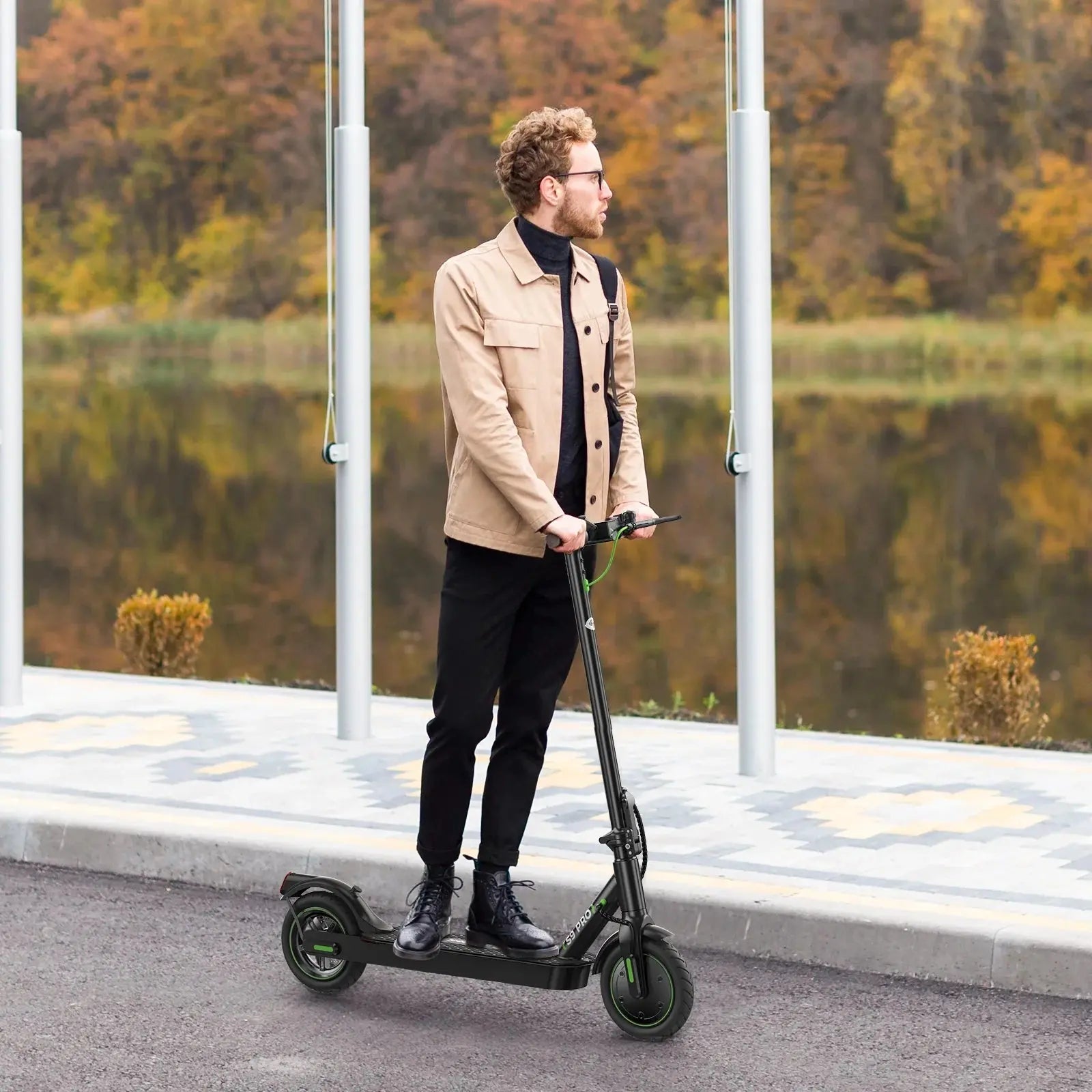 S9Pro Electric Scooter, 18.6 Mph E Scooter, up to 21 Miles Long Range 350W Electric Scooters Adults, Pneumatic Tires with Smart Scooter App - Mary’s TT Shop