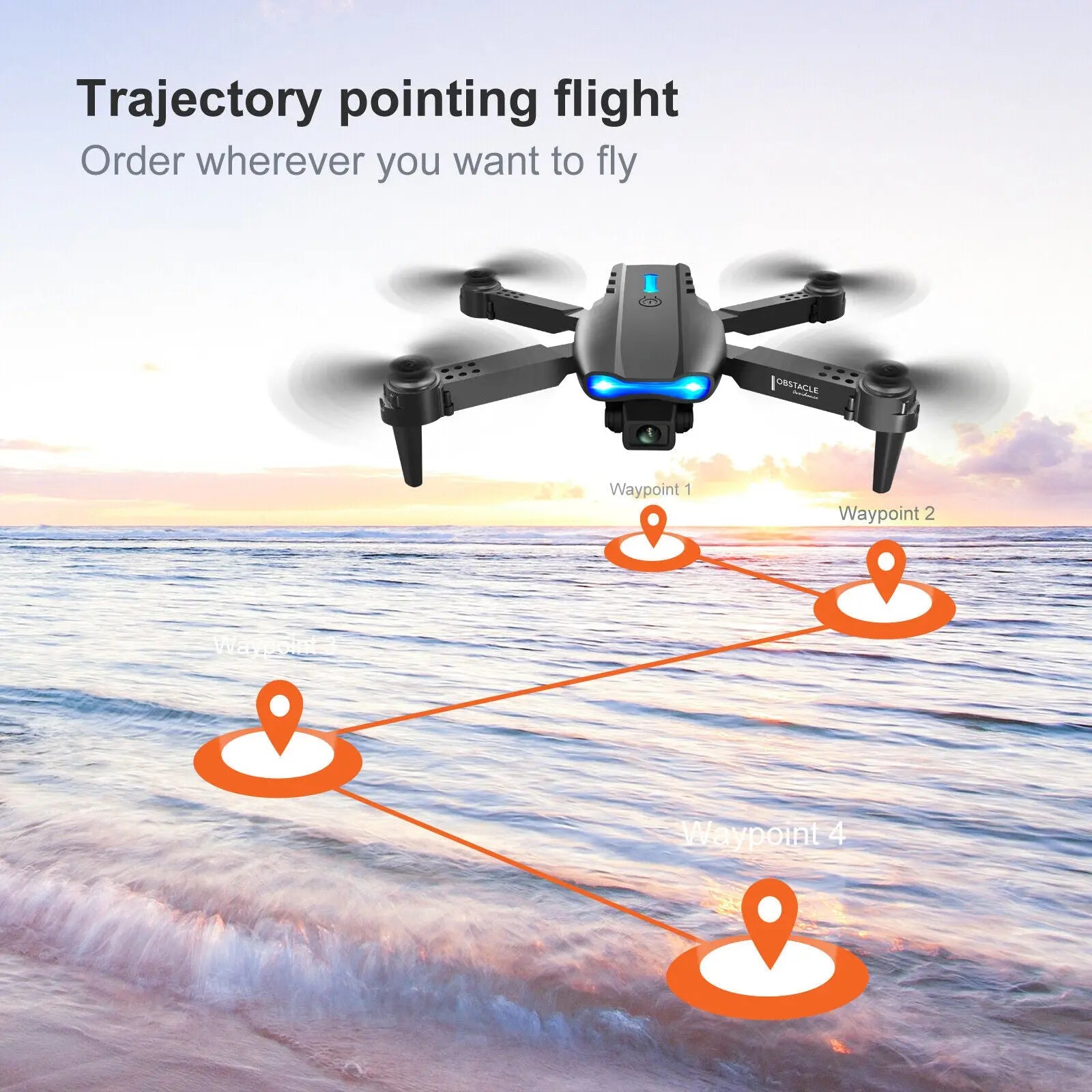 Drones Quadcopter 5G 4K GPS Drone X Pro with HD Dual Camera Wifi FPV Foldable RC - Mary’s TT Shop