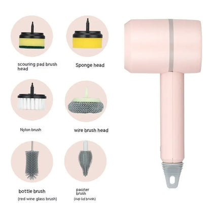 Electric Cleaning Brush Dishwashing Brush Automatic Wireless USB Rechargeable Professional Kitchen Bathtub Tile Cleaning Brushes My Store