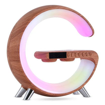 New Intelligent G Shaped LED Lamp Bluetooth Speake Wireless Charger Atmosphere Lamp App Control for Bedroom Home Decor - Mary’s TT Shop