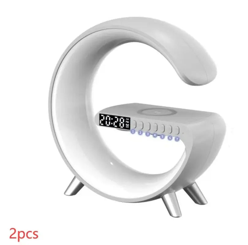 New Intelligent G Shaped LED Lamp Bluetooth Speake Wireless Charger Atmosphere Lamp App Control for Bedroom Home Decor - Mary’s TT Shop