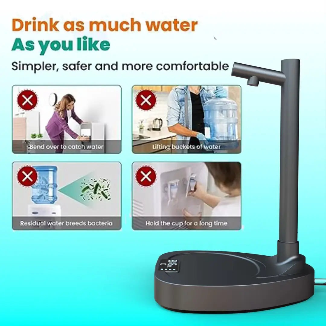 Added Extension Tupe Water Dispenser Automatic Water Bottle Desktop Rechargeable Water Dispenser With Stand - Mary’s TT Shop