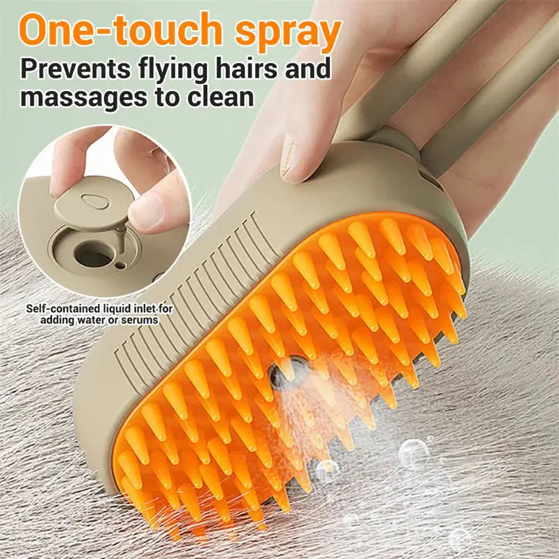 Cat Steam Brush Steamy Dog Brush 3 in 1 Electric Spray Cat Hair Brushes for Massage Pet Grooming Comb Hair Removal Combs Pet Products - Mary’s TT Shop