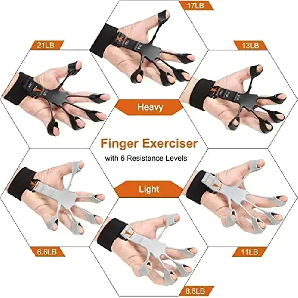 Silicone Grip Training and Exercise Finger Exercise Stretcher Hand Strengthener Arthritis Grip Trainer Hand Brush Expander Grips - Mary’s TT Shop