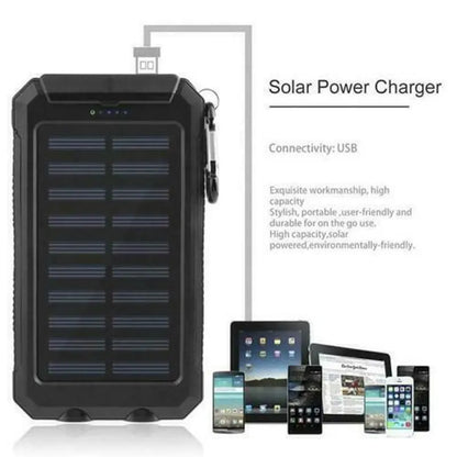 Super 20000Mah USB Portable Charger Solar Power Bank for Iphone Cell Phone 2023 - Mary’s TT Shop